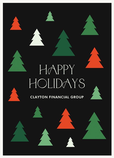 Festive Forest Business Holiday Cards
