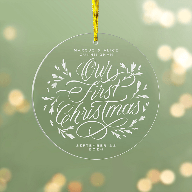 Wedding Garland Personalized Ornaments