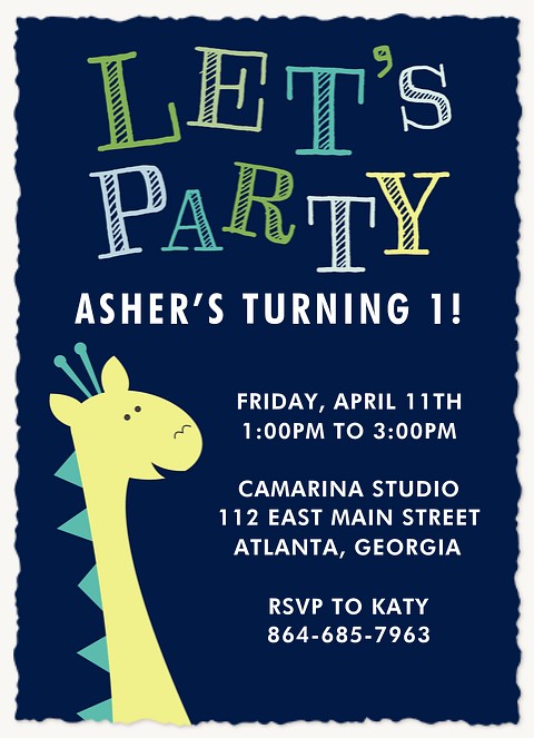 Wild Thing First Birthday Invitations