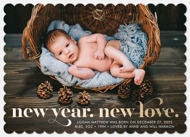 New Year New Love Baby Christmas Cards