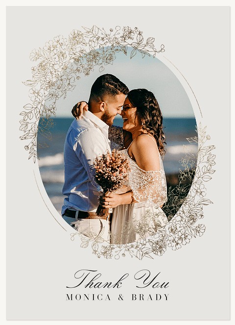 Floral Ring Thank You Cards 