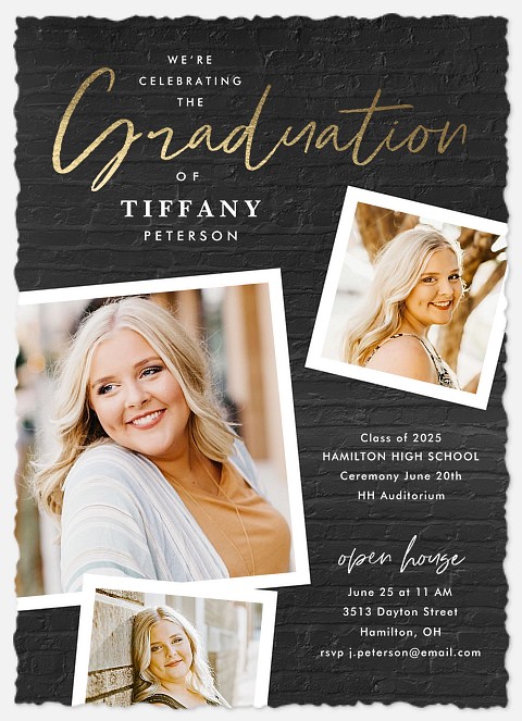 Industrial Chic Graduation Cards