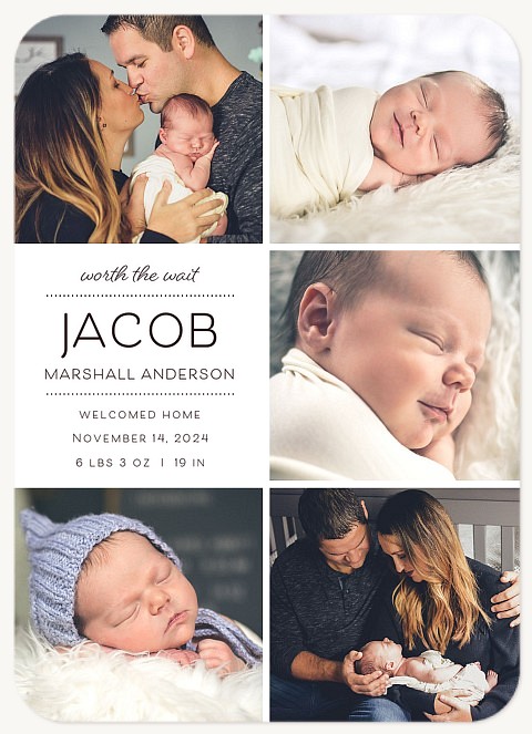 Welcomed Love Baby Announcements