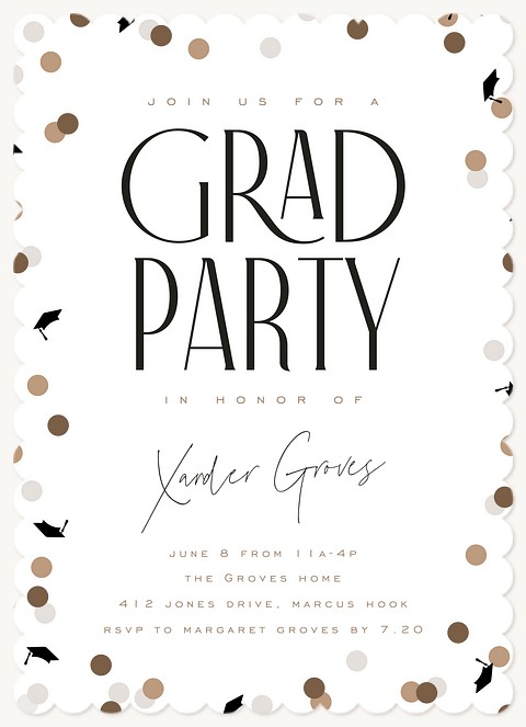 Scattered Confetti Graduation Cards