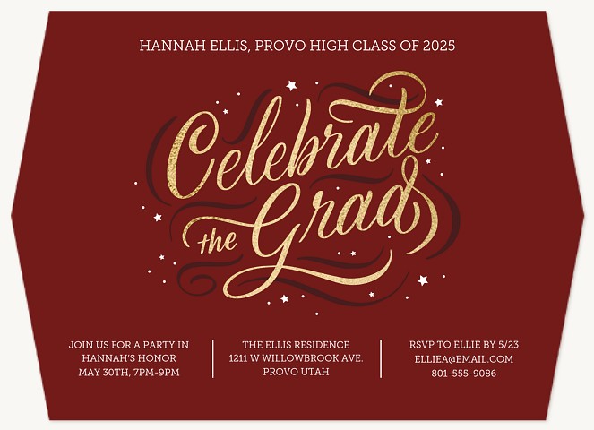 Swirls & Stars Graduation Cards