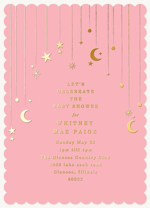 Heaven Sent Baby Shower Invites
