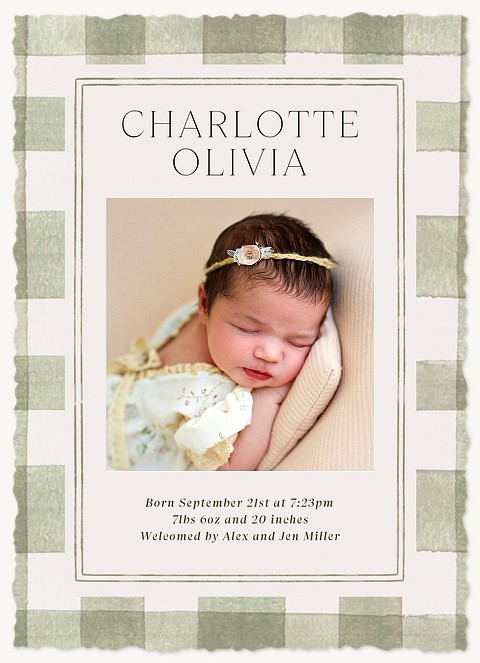 Picnic Blanket Baby Announcements