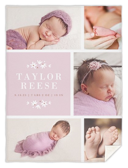 Tiny Petals Custom Free Blankets