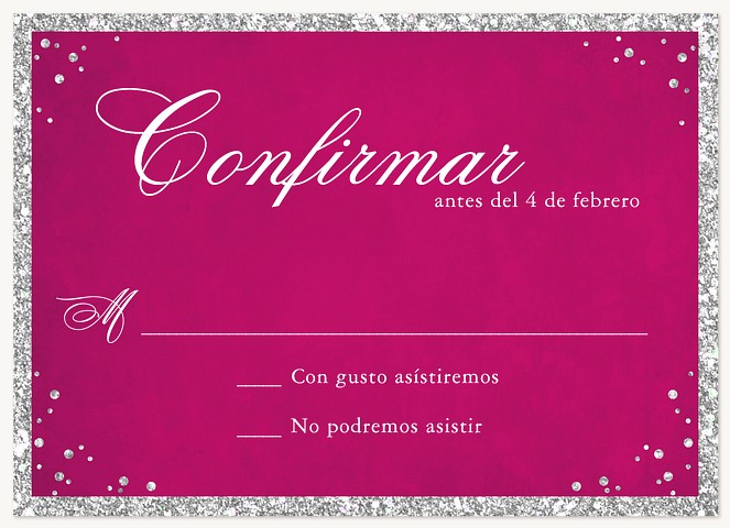 Vibrant Celebration Quinceañera RSVP Cards