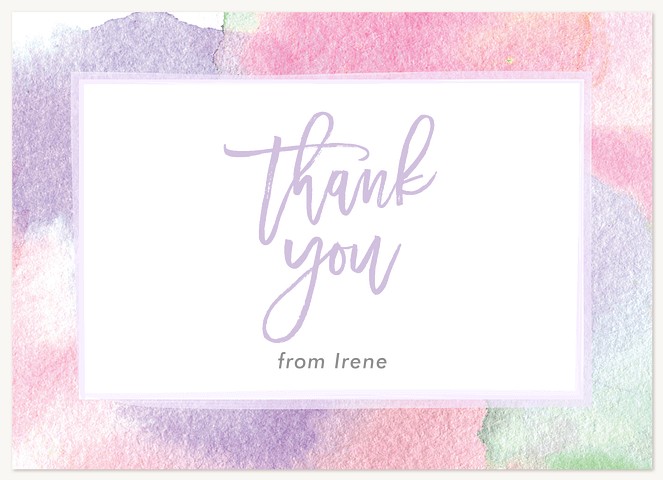Pastel Palette Quinceañera Thank You Cards
