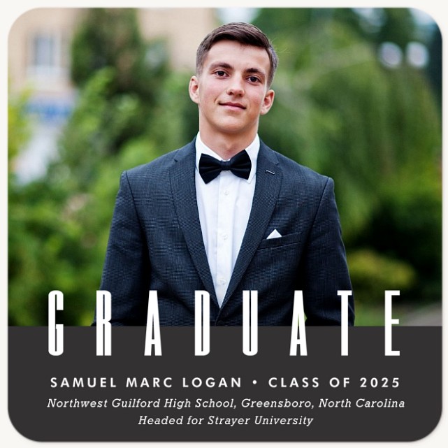 Modern Type Graduation Announcements