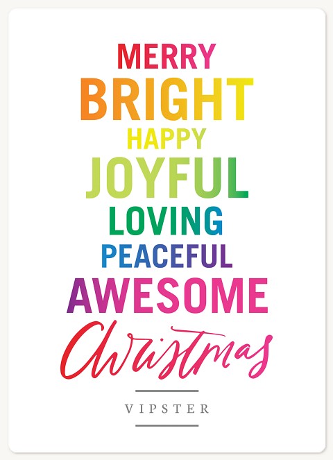 Rainbow List Business Holiday Magnets