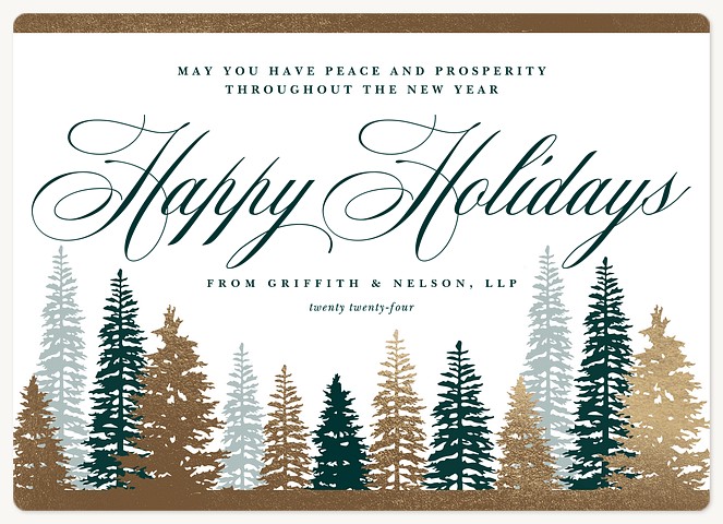 Winter Forest Realtor Christmas Cards