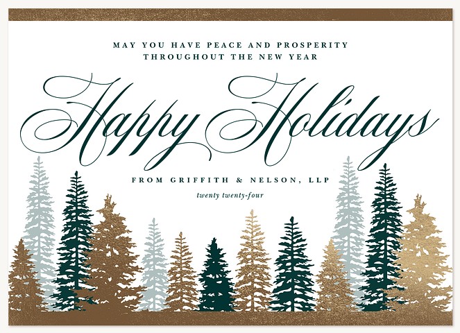 Winter Forest Realtor Christmas Cards