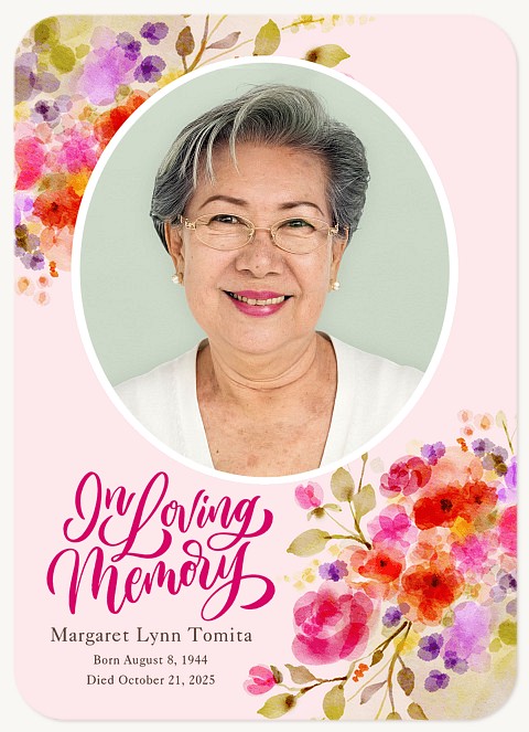 Blossom Bouquet Memorial & Sympathy Cards