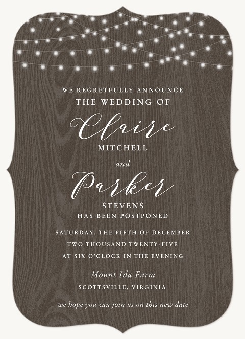 Twinkled Romance Change the Date Cards