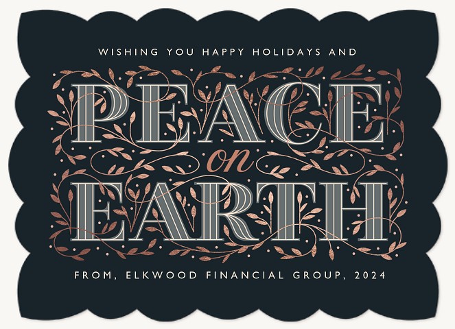 Graceful Peace Business Holiday Cards