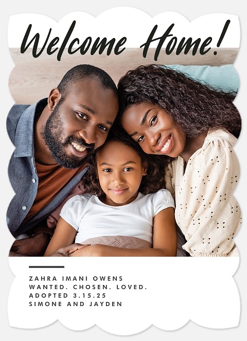 Bold Welcome Adoption Announcements