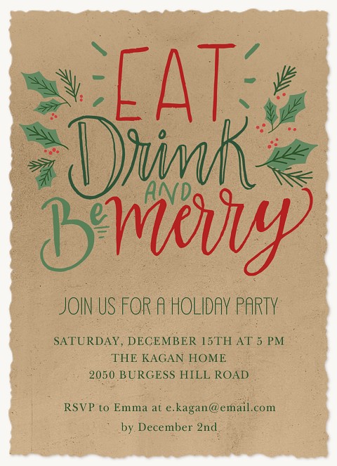 Playful Party Holiday Party Invitations