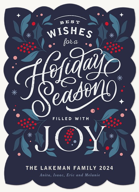 Joyful Season Personalized Holiday Cards