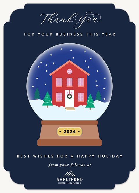 Magical Snow Business Holiday Cards