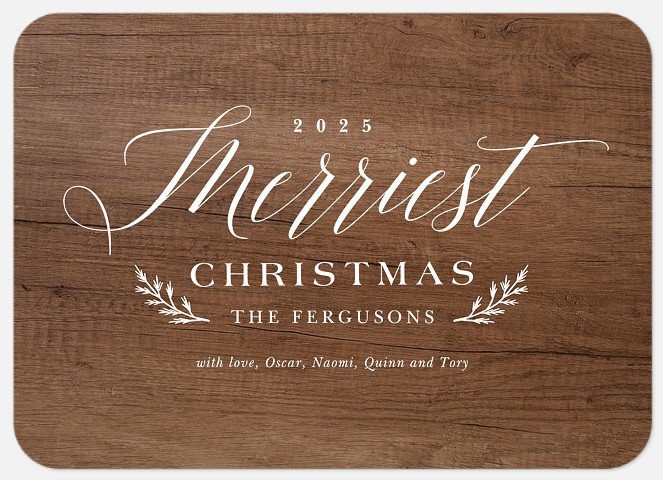 Merriest Woodland Holiday Photo Cards