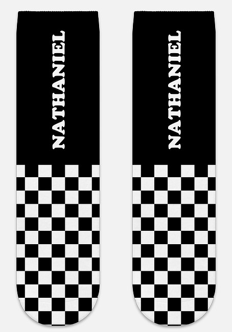 Checkered Custom Socks