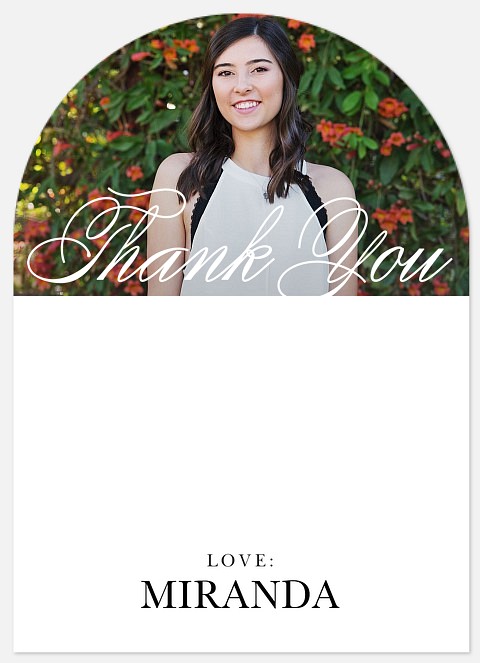 Elegant Flourish Thank You Cards 