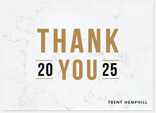 Statuesque Thank You Cards 