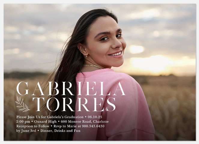 Simple Name Graduation Cards