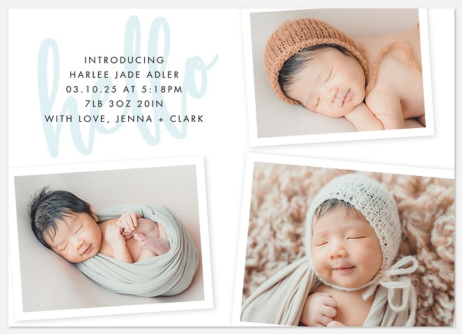 First Photos Baby Birth Announcements