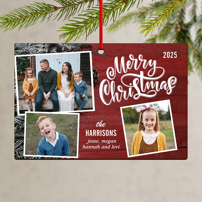 Redwood Trio Custom Ornaments