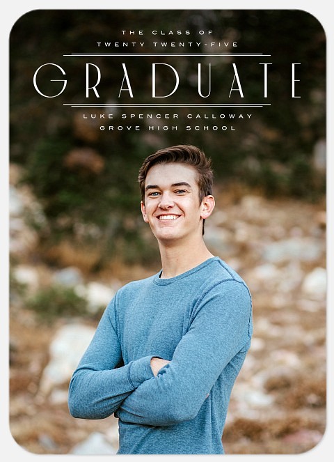 Deco Marquee Graduation Cards