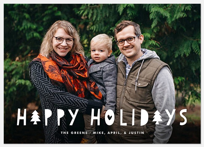 Holdiay Tree Holiday Photo Cards