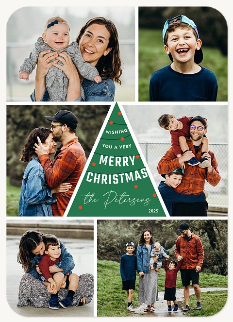 Around The Tree Personalized Holiday Cards