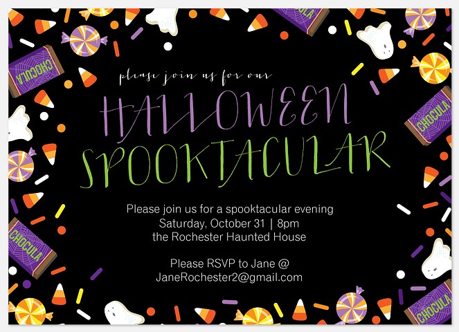 Candy Time Halloween Photo Cards