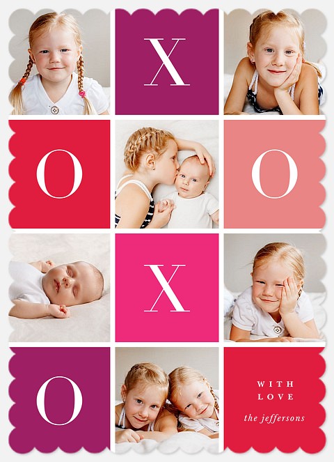 Tic Tac XO Valentine Photo Cards