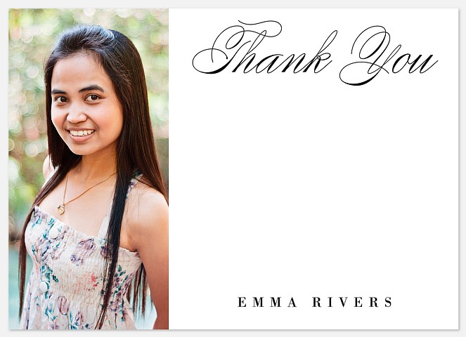 Elegant Scholar Thank You Cards 