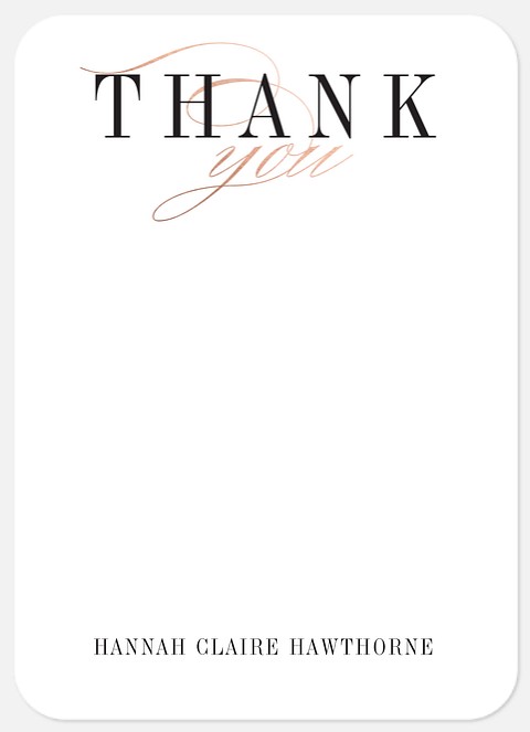 Simple Class Thank You Cards 