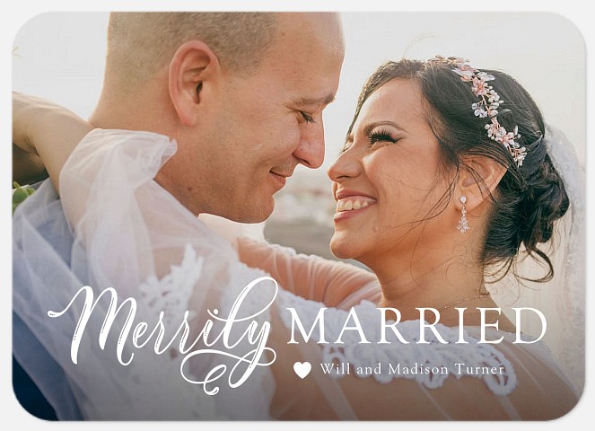 Merrily Married Holiday Photo Cards