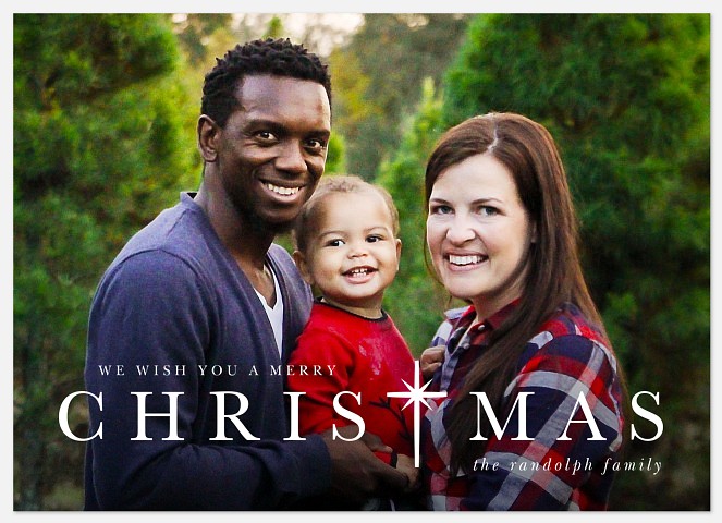 Christmas Cross Holiday Photo Cards