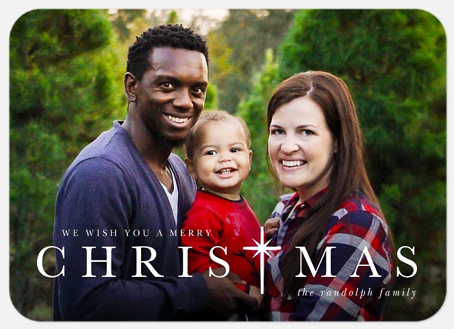 Christmas Cross Holiday Photo Cards