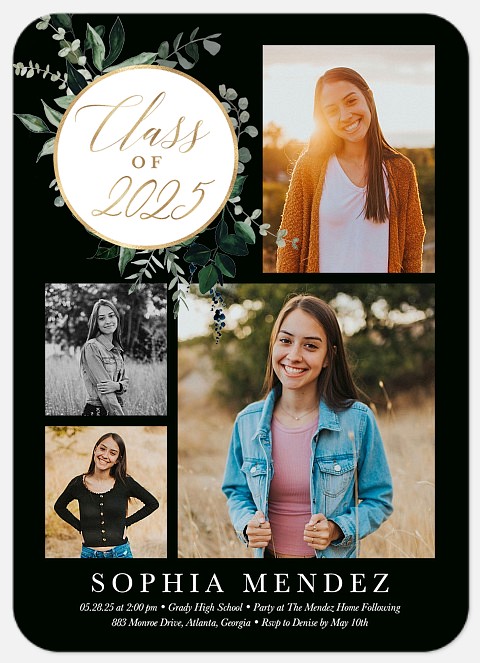 Botanical Wreath Graduation Cards