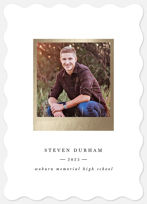 Developed in Gold Graduation Cards