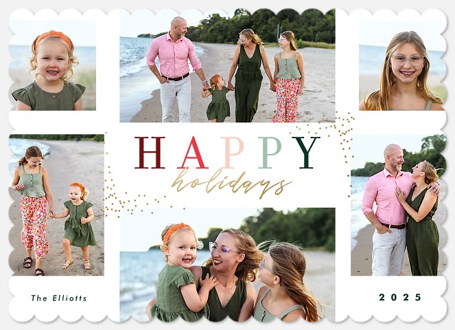 Rainbow Mix Holiday Photo Cards
