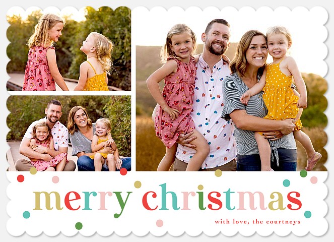 Cheerful Mix Holiday Photo Cards