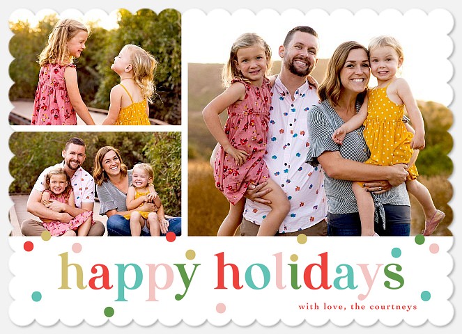Cheerful Mix Holiday Photo Cards