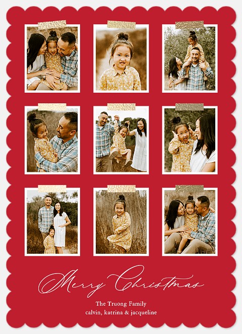 Luxe Washi Holiday Photo Cards