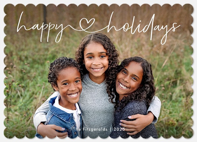 Happy Heart Holiday Photo Cards