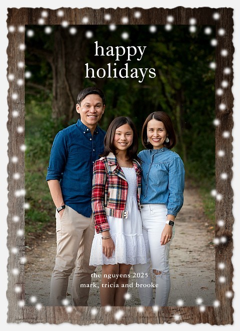 Country Lights Holiday Photo Cards
